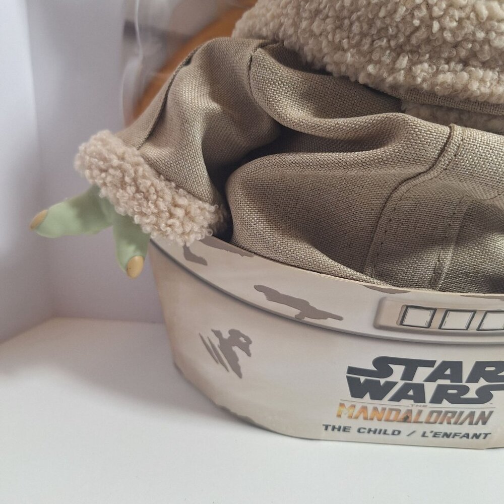 Star Wars The Mandalorian Grogu Child Baby Yoda Plush Toy 11" Disney Mattel - Picture 7 of 16